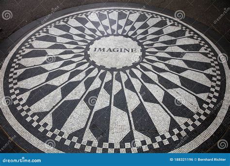 Imagine Mosaic in Strawberry Fields. Central Park. New York City ...