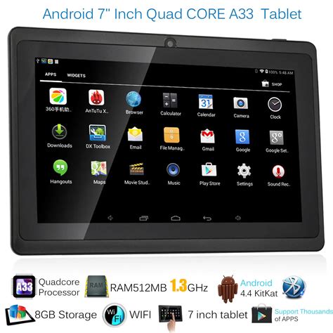 HOT 7 inch Tablet PC 8GB 1GB 1024*600 Android 5.1 Quad Core Dual ...