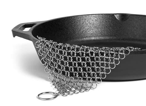 Chain mail scrubber for cast iron pots and pans - Boing Boing