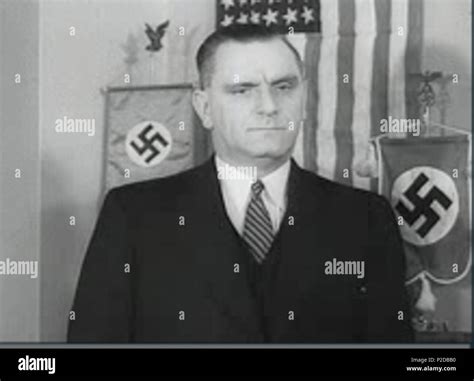 . German American Bund stock shots: Bund leader Fritz Kuhn. Still from 'March of Time' -outtakes ...