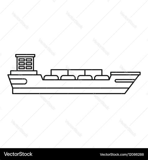 Cargo Ship Outline