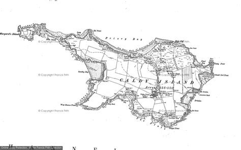 Old Maps of Caldey Island, Dyfed - Francis Frith