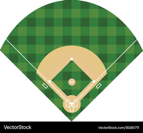 Baseball field Royalty Free Vector Image - VectorStock