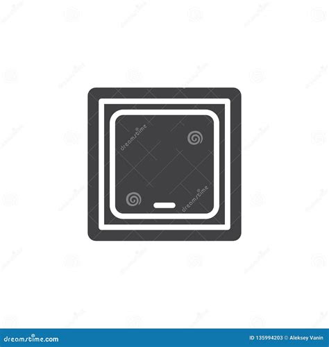 Light switch vector icon stock vector. Illustration of electricity - 135994203