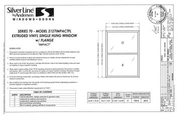 American Craftsman 70 SHFL 52 in. x 37.25 in. 70 Series Single Hung Vinyl Impact Window with ...