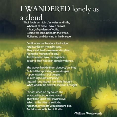 I Wandered Lonely as a Cloud - JasminatMoses