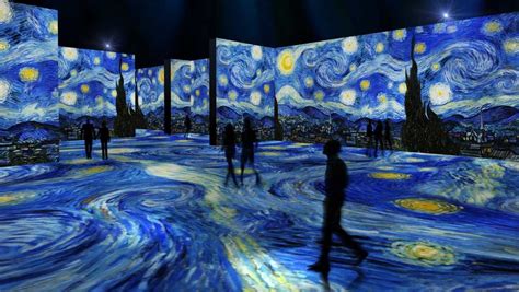 Museum exhibit featuring immersive digital art by Vincent van Gogh now ...