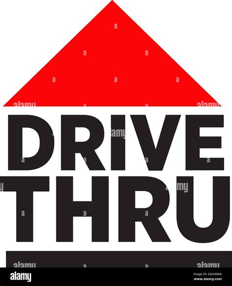 Drive thru text logo design vector template Stock Vector Image & Art - Alamy