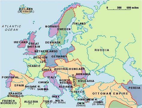 World War 1 Map Europe - Ronna Chrystel