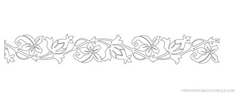 Flower Border Stencils