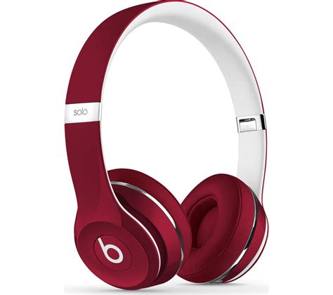 Buy BEATS Solo 2 Headphones - Luxe Edition, Red | Free Delivery | Currys