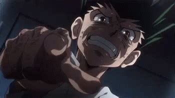 Gon Crying GIF - Gon Crying Pointing - Discover & Share GIFs