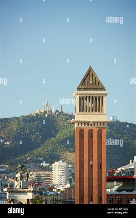 The skyline of Barcelona,Spain Stock Photo - Alamy