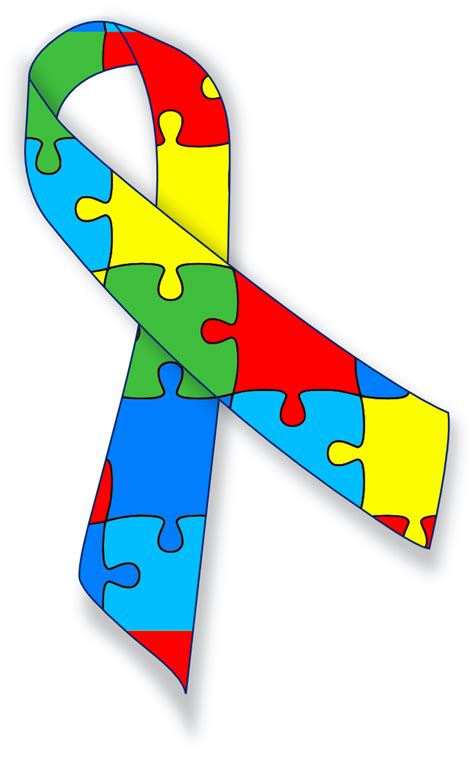 Autism Awareness Ribbon Vector - ClipArt Best