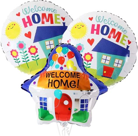 Amazon.com: KatchOn, Big Welcome Home Balloons - Pack of 3 | House Shaped Balloon | Welcome Home ...