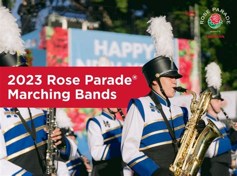 Pasadena Tournament of Roses Announces Bands Marching in 2023 Rose ...