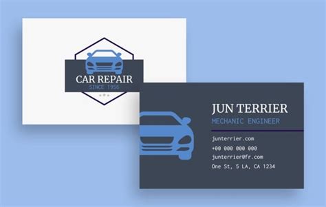 Free Luke's Repair Mechanic Business Card template