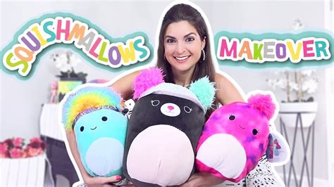 SQUISHMALLOWS MAKEOVER - Customizing PLUSHIES - YouTube