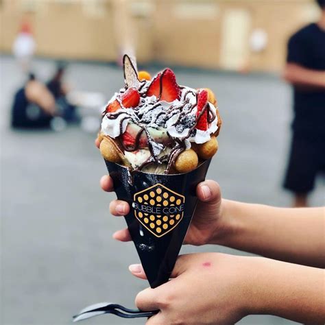 New food truck serves up bubble waffle cones stuffed with ice cream