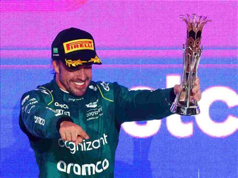 Fernando Alonso puts his controversial Jeddah podium trophy on display ...