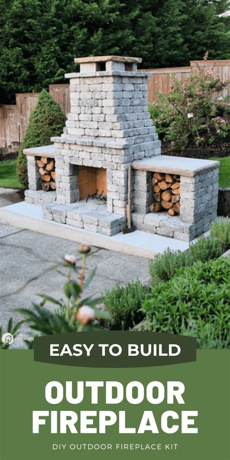 How to build a outdoor stone fireplace - Builders Villa