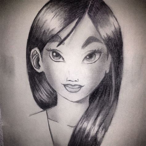 Mulan Pencil Drawing