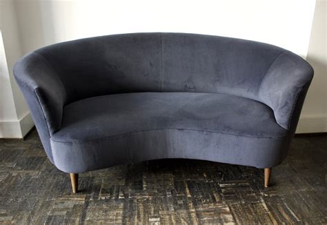 Small Curved Sofa or Loveseat, Italy 1950s | Matt Mitchell