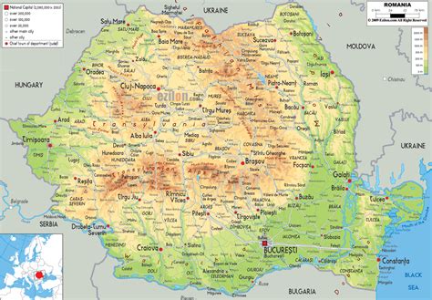 Maps of Romania | Detailed map of Romania in English | Tourist map of Romania | Road map Romania ...