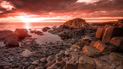 Photograph Sunset At The Giants Causeway by James Pion on 500px