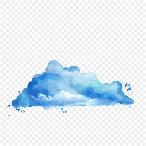 Clear Sky White Transparent, Blue Watercolor Sky Clouds Clear Sky, Cloud, Clouds, Watercolor PNG ...