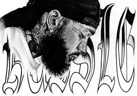 Nipsey Hussle Drawing by Christina Andrianatos | Saatchi Art