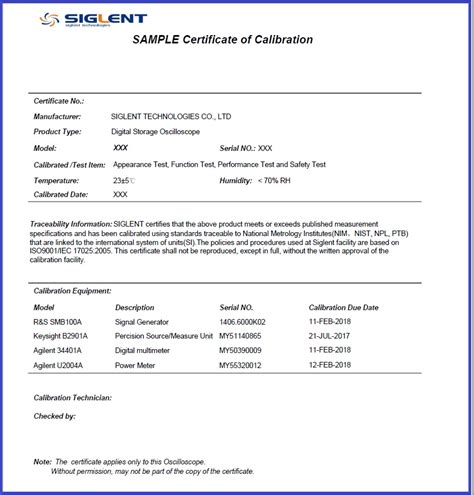 Keysight Calibration Certificate | TUTORE.ORG - Master of Documents