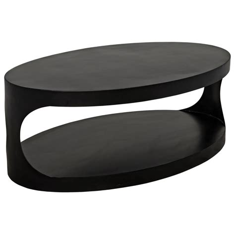 Eclipse Oval Coffee Table, Black Metal - quick ship - Noir | Oval coffee tables, Coffee table ...