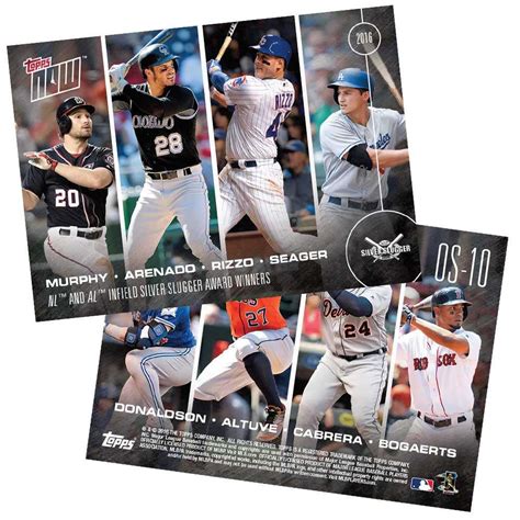 SILVER SLUGGER AWARD WINNERS - INFIELDERS - 11/10/16 TOPPS NOW® Card OS ...