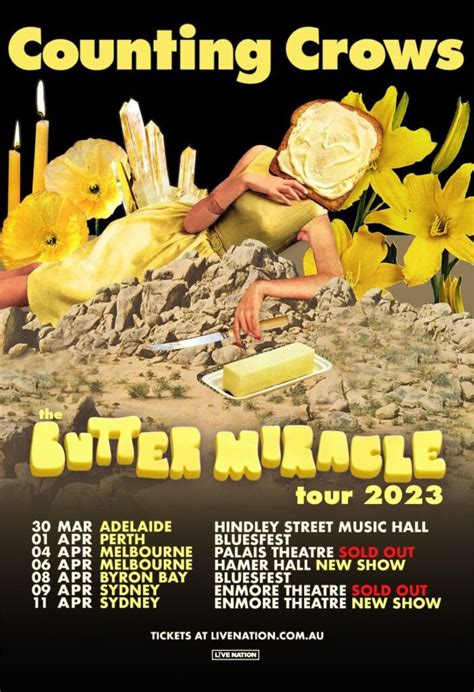 COUNTING CROWS add new dates to the BUTTER MIRACLE 2023 Australian Tour ...