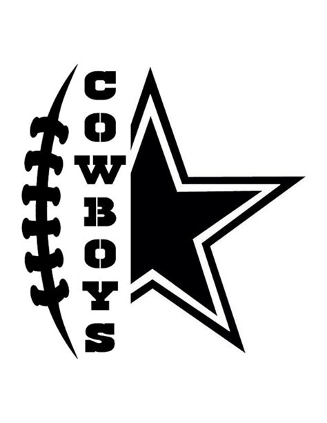 Dallas Cowboys Unique Football Star Custom Stencil FAST FREE - Etsy