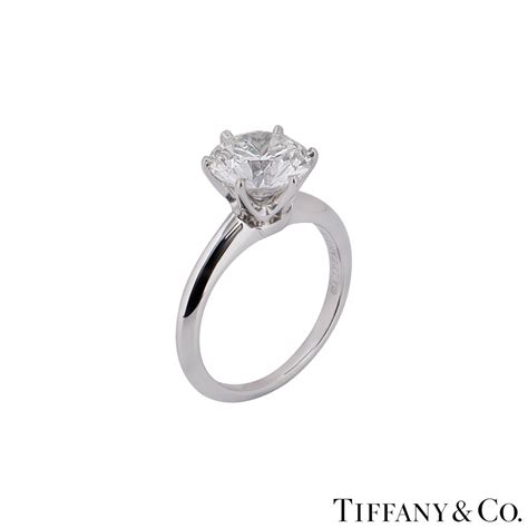 Tiffany & Co. Platinum Diamond Setting Ring 2.17ct H/VS1 | Rich Diamonds