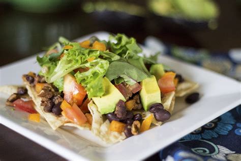 Healthy Nachos - Loaded Nachos With Fresh, Vegan Ingredients.