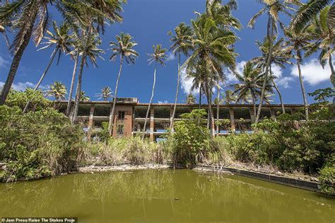 Inside the abandoned Coco Palms Hotel in Hawaii, which once welcomed guests including Elvis ...