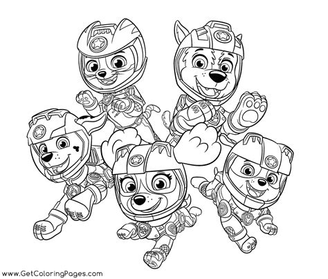 Free Printable Paw Patrol Mighty Pups Coloring Page - Free Printable Coloring Pages