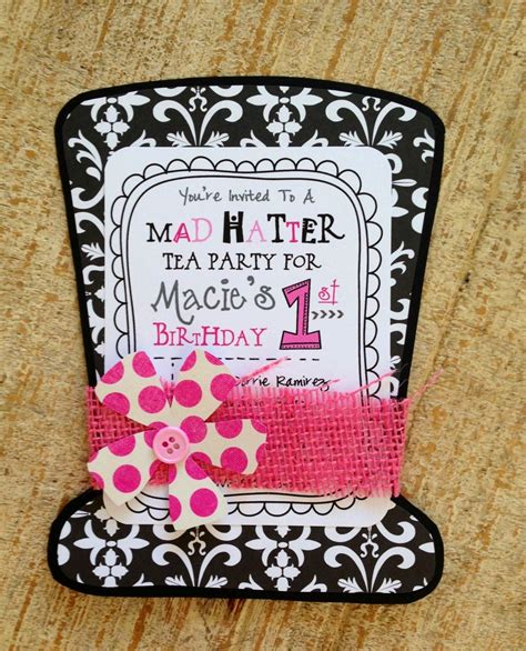 Mad Hatter Tea Party Invitation by jodigilbert2004 on Etsy