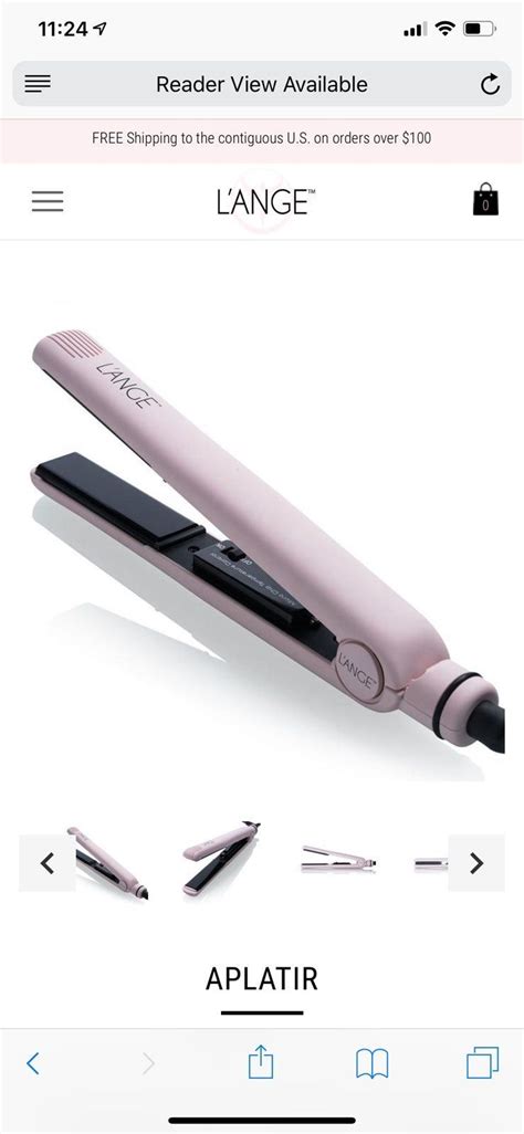 Lange aplatir ceramic straightener in color blush. Barely used, great condition! Original $109 ...