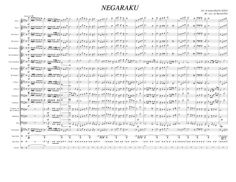 Negaraku Sheet music for Trombone, Euphonium, Tuba, Flute & more instruments (Mixed Ensemble ...