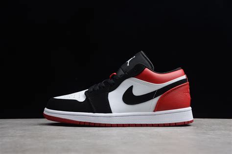 Air Jordan 1 Low White Black Gym Red 553558-116 – Men Air Shoes