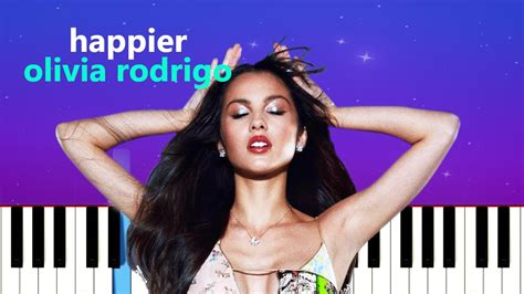 Olivia Rodrigo - happier | Piano Tutorial + sheet music Chords - Chordify