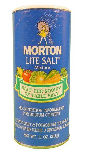 Morton Lite Salt, With Half The Sodium Of Table Salt, 11 oz Morton,http ...