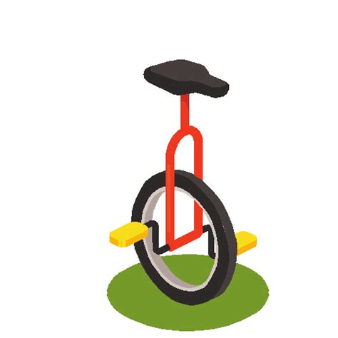 an illustration of a tricycle with a seat and handlebars on the front wheel