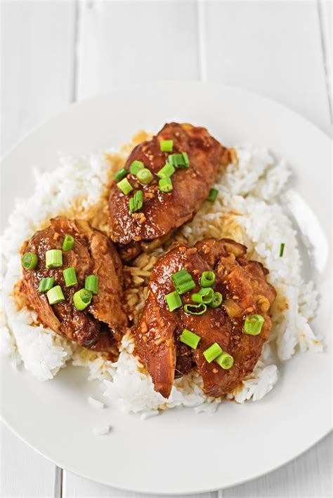 Crock Pot Garlic & Honey Chicken Thighs - Bunny's Warm Oven