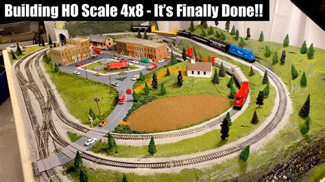 Building a 4x8 HO Train Layout Part 4 - It's Finally Complete! - YouTube