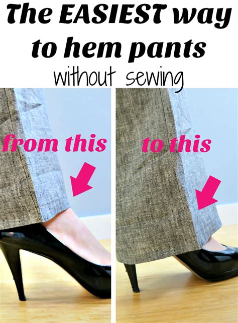 The Easiest Way to Hem Pants Without Using a Sewing Machine